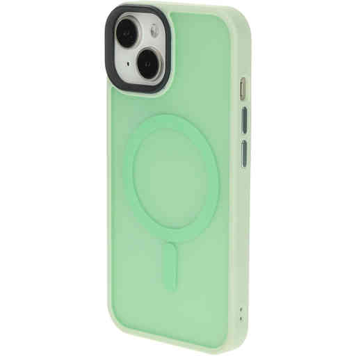 Mobiparts Hardcover Apple iPhone 14/13 Satin Light Green Ltd Edition (Magsafe Compatible)
