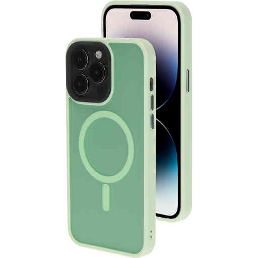 Mobiparts Hardcover Apple iPhone 14 Pro Max Satin Light Green Ltd Edition  (Magsafe Compatible)
