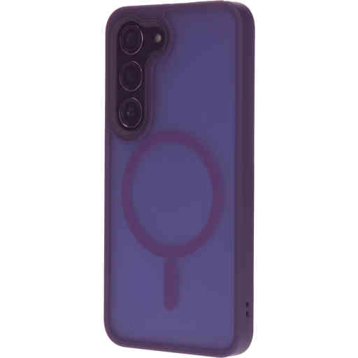 Mobiparts Hardcover Samsung Galaxy S23 Satin Purple (Magsafe Compatible)