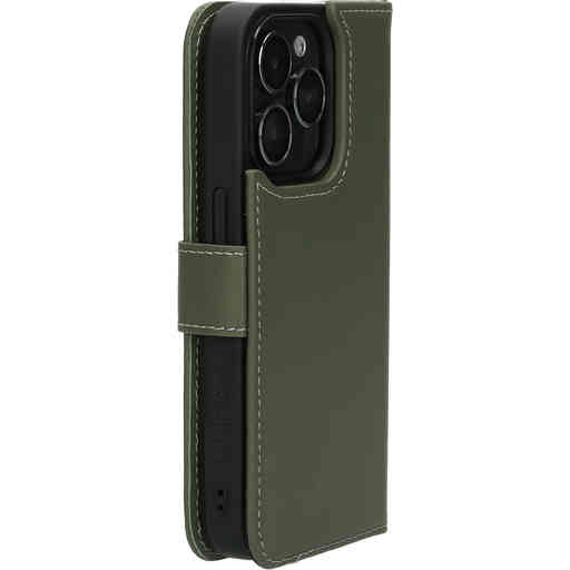 Mobiparts Leather 2 in 1 Wallet Case Apple iPhone 15 Pro Green