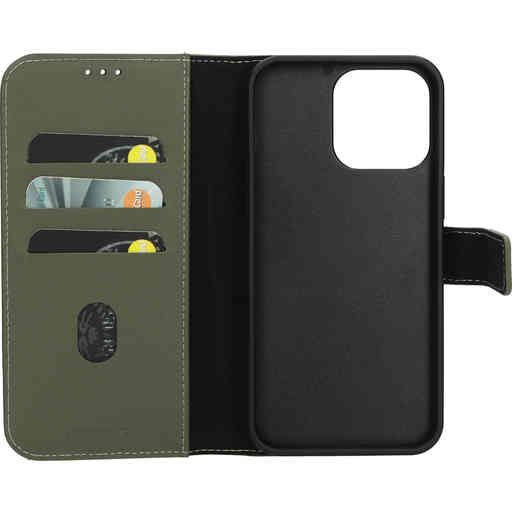 Mobiparts Leather 2 in 1 Wallet Case Apple iPhone 15 Pro Max Green