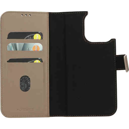 Mobiparts Leather 2 in 1 Wallet Case Apple iPhone 15 Pro Max Taupe