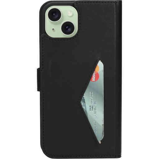 Mobiparts Classic Wallet Case Apple iPhone 15 Plus Black