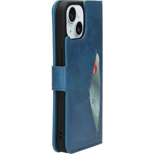 Mobiparts Classic Wallet Case Apple iPhone 15 Steel Blue