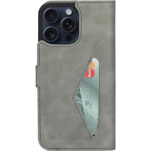 Mobiparts Classic Wallet Case Apple iPhone 15 Pro Max Granite Grey