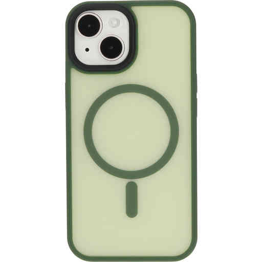 Mobiparts Hardcover Apple iPhone 15 Satin Green (Magsafe Compatible)