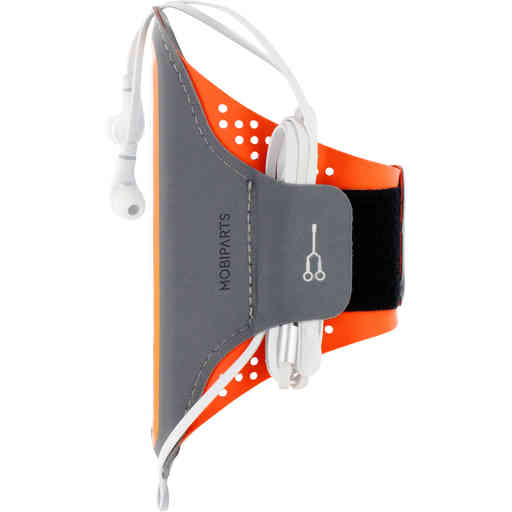 Mobiparts Comfort Fit Sport Armband Apple iPhone 15 Neon Orange