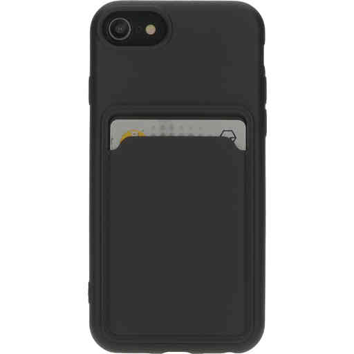 Mobiparts Classic TPU Case with Cardholder Apple iPhone 7/8/SE (2022/2020) Matt Black