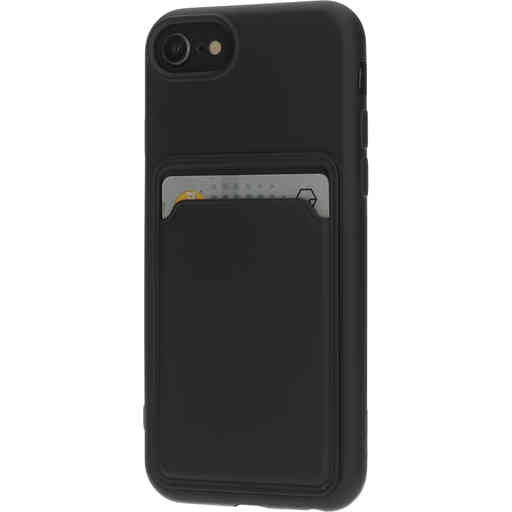 Mobiparts Classic TPU Case with Cardholder Apple iPhone 7/8/SE (2022/2020) Matt Black