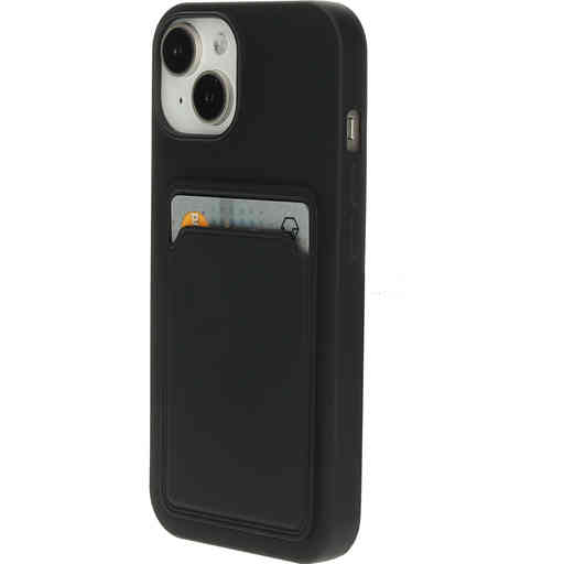 Mobiparts Classic TPU Case with Cardholder Apple iPhone 15/14/13 Matt Black