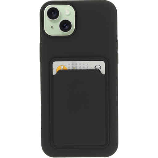 Mobiparts Classic TPU Case with Cardholder Apple iPhone 15 Plus Matt Black