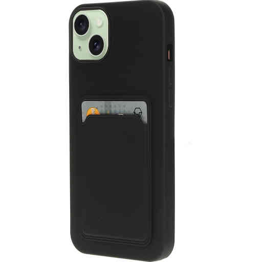 Mobiparts Classic TPU Case with Cardholder Apple iPhone 15 Plus Matt Black