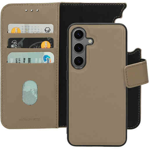 Mobiparts Leather 2 in 1 Wallet Case Samsung Galaxy S24 Taupe