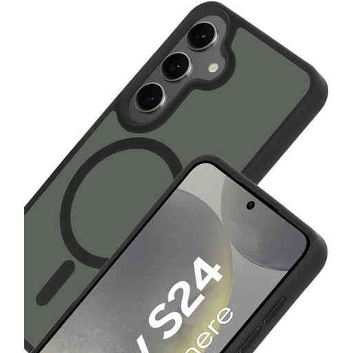 Mobiparts Hardcover Samsung Galaxy S24 Satin Black (Magsafe Compatible)