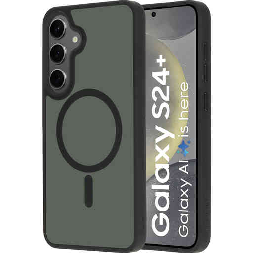 Mobiparts Hardcover Samsung Galaxy S24 Plus Satin Black (Magsafe Compatible)