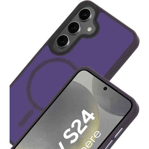 Mobiparts Hardcover Samsung Galaxy S24 Satin Purple (Magsafe Compatible)