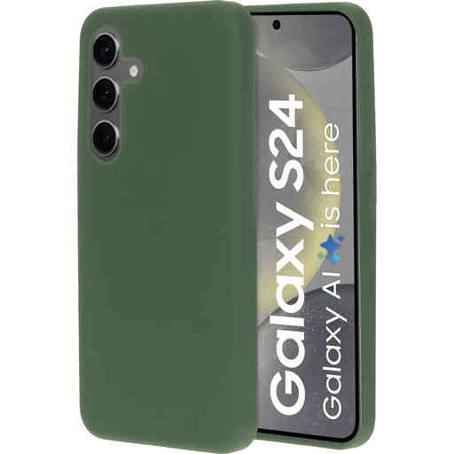 Mobiparts Silicone Cover Samsung Galaxy S24 Forest Green