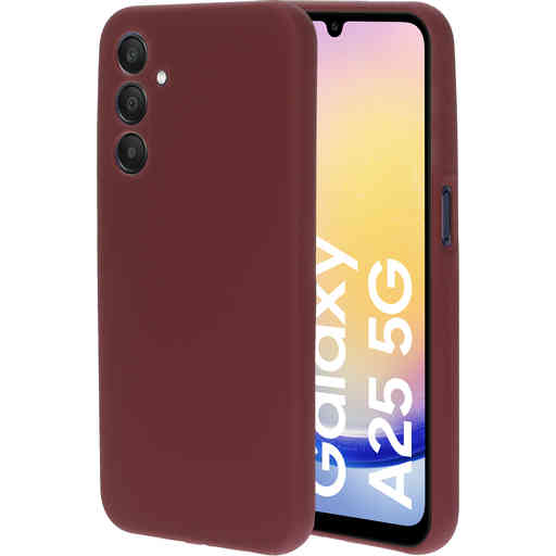 Mobiparts Silicone Cover Samsung Galaxy A25 Plum Red