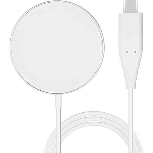 Mobiparts Wireless MagSafe Compatible Charger 15W Flat White