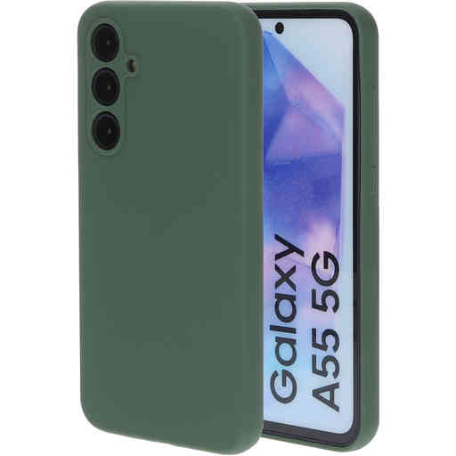 Mobiparts Silicone Cover Samsung Galaxy A55 Forest Green