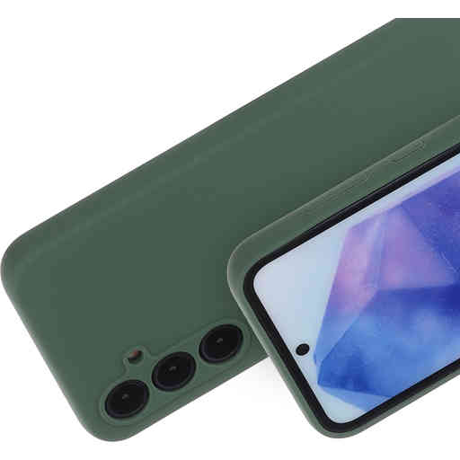Mobiparts Silicone Cover Samsung Galaxy A55 Forest Green