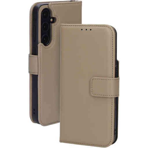 Mobiparts Leather 2 in 1 Wallet Case Samsung Galaxy A35 (2024) Taupe