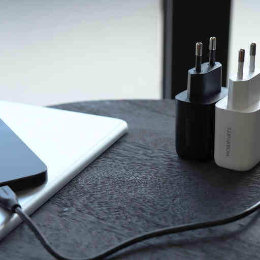 Mobiparts Wall Charger Dual USB-C/USB-A with USB-C to USB-C cable White