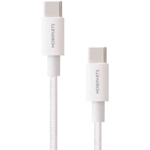 Mobiparts USB-C to USB-C Woven Cable 2A 1m White