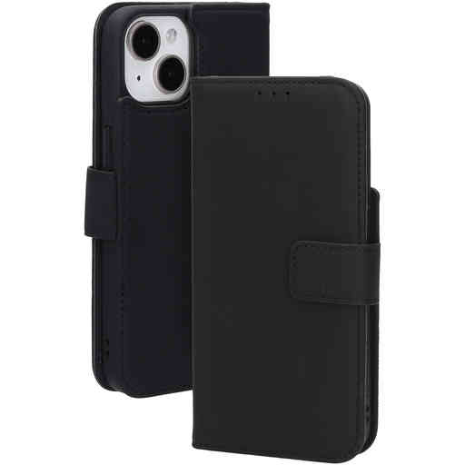 Mobiparts Leather Wallet Case Apple iPhone 15/14/13 Black (MagSafe Compatible)