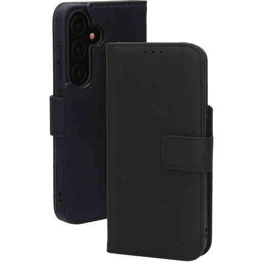 Mobiparts Leather Wallet Case Samsung Galaxy S24 Black (MagSafe Compatible)