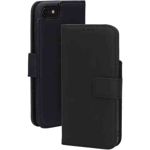 Mobiparts Leather Wallet Case Apple iPhone 7/8/SE (2022/2020) Black