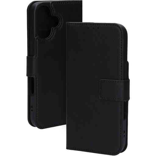 Mobiparts Classic Wallet Case Apple iPhone 16 Black (MagSafe Compatible)