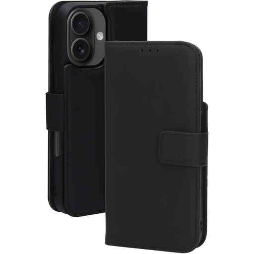 Mobiparts Leather 2 in 1 Wallet Case Apple iPhone 16 Black