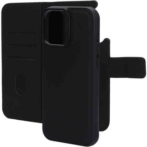 Mobiparts Leather 2 in 1 Wallet Case Apple iPhone 16 Pro Max Black