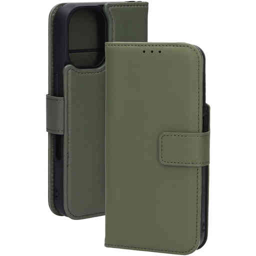 Mobiparts Leather 2 in 1 Wallet Case Apple iPhone 16 Green