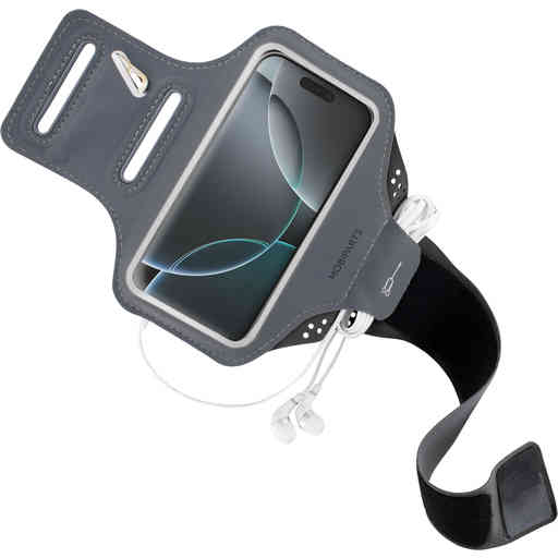 Mobiparts Comfort Fit Sport Armband Apple iPhone 16 Pro Black