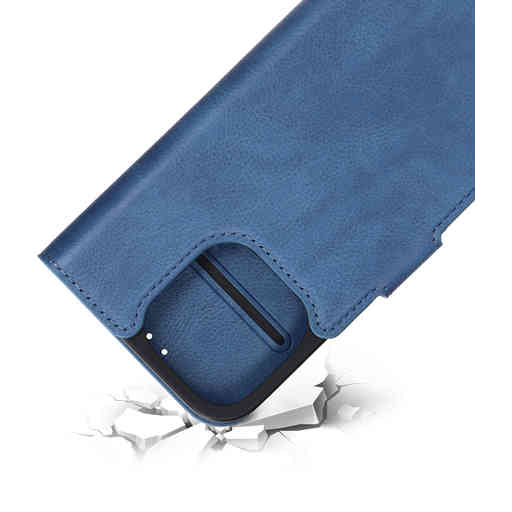 Mobiparts Classic Wallet Case Apple iPhone 16 Pro Steel Blue (MagSafe Compatible)