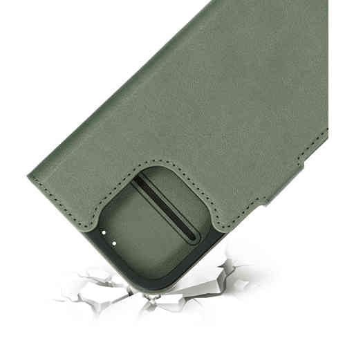 Mobiparts Classic Wallet Case Apple iPhone 16 Pro Stone Green (MagSafe Compatible)