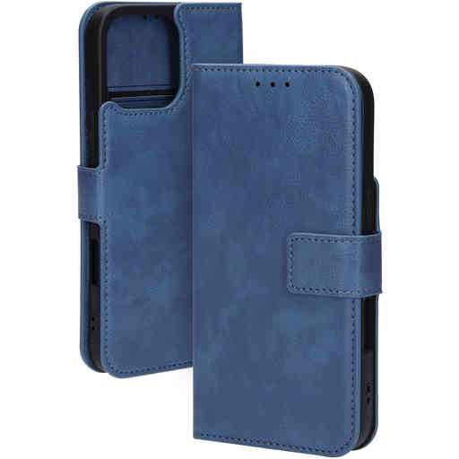 Mobiparts Classic Wallet Case Apple iPhone 16 Pro Max Steel Blue (MagSafe Compatible)