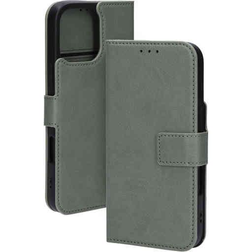 Mobiparts Classic Wallet Case Apple iPhone 16 Pro Max Stone Green (MagSafe Compatible)