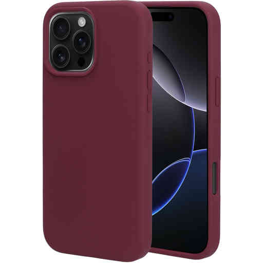 Mobiparts Silicone Cover Apple iPhone 16 Pro Max Plum Red