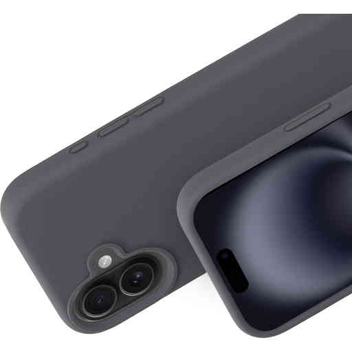 Mobiparts Silicone Cover Apple iPhone 16 Urban Grey