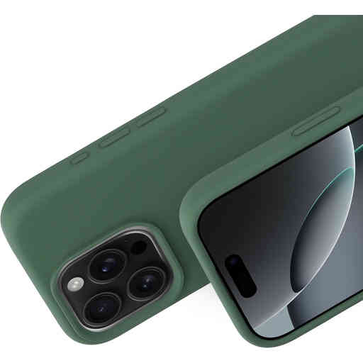 Mobiparts Silicone Cover Apple iPhone 16 Pro Forest Green