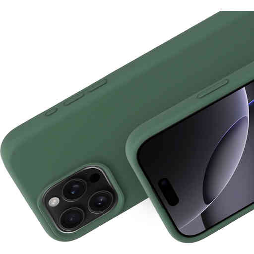 Mobiparts Silicone Cover Apple iPhone 16 Pro Max Forest Green