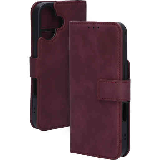 Mobiparts Classic Wallet Case Apple iPhone 16 Velvet Red (MagSafe Compatible)