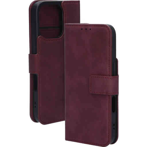 Mobiparts Classic Wallet Case Apple iPhone 16 Pro Velvet Red (MagSafe Compatible)