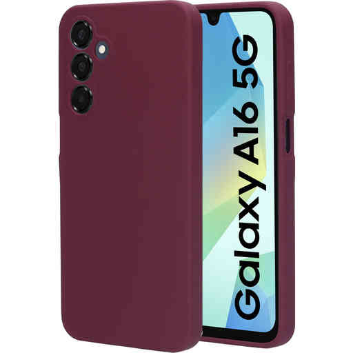 Mobiparts Silicone Cover Samsung Galaxy A16 Plum Red