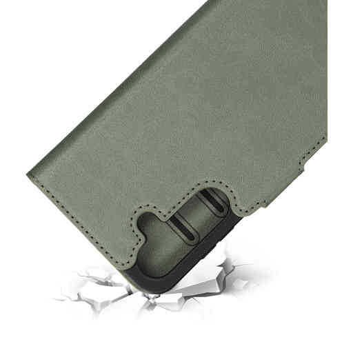 Mobiparts Classic Wallet Case Samsung Galaxy S25 Stone Green (MagSafe Compatible)