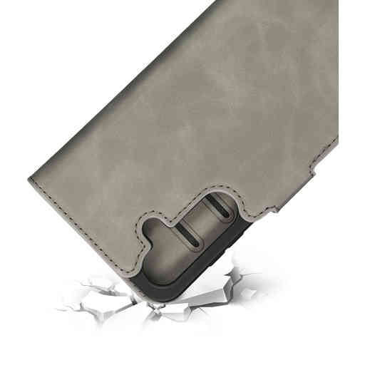 Mobiparts Classic Wallet Case Samsung Galaxy S25 Granite Grey (MagSafe Compatible)