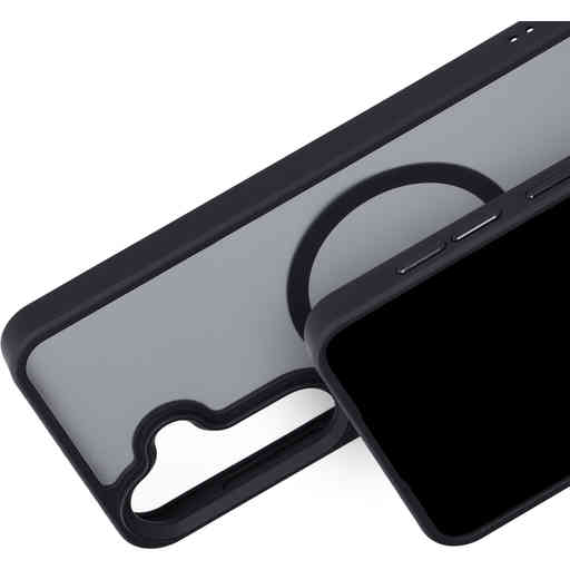 Mobiparts Hardcover Samsung Galaxy S25 Satin Black (Magsafe Compatible)